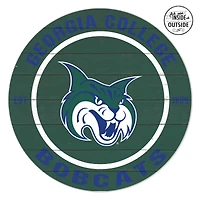 Georgia College Bobcats 20" x 20" Indoor/Outdoor Circle Sign