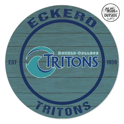Eckerd Tritons 20" x 20" Indoor/Outdoor Circle Sign