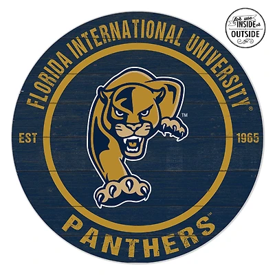 FIU Panthers 20" x 20" Indoor/Outdoor Circle Sign
