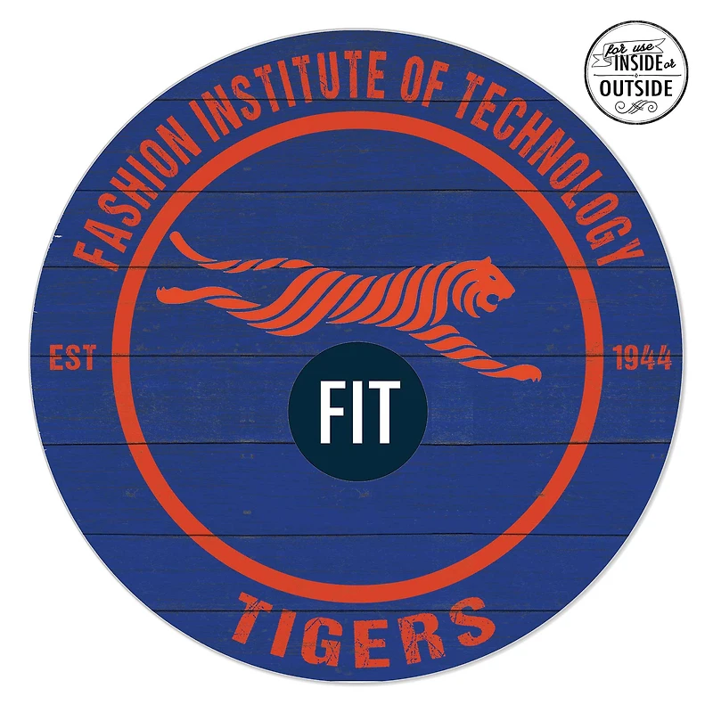 SUNY Fashion Institute of Technology Tigers 20" x 20" Indoor/Outdoor Circle Sign