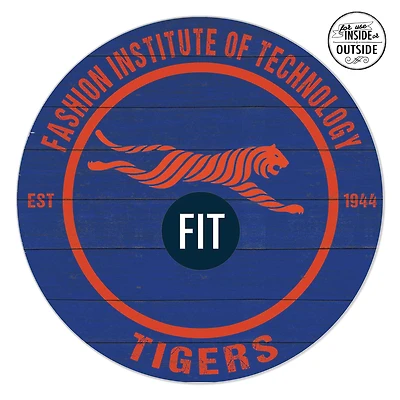 SUNY Fashion Institute of Technology Tigers 20" x 20" Indoor/Outdoor Circle Sign