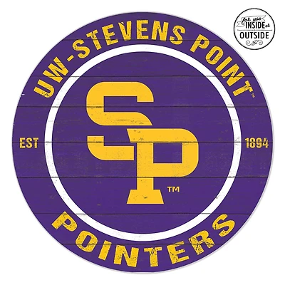 Wisconsin-Stevens Point Pointers 20" x 20" Indoor/Outdoor Circle Sign