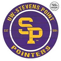 Wisconsin-Stevens Point Pointers 20" x 20" Indoor/Outdoor Circle Sign