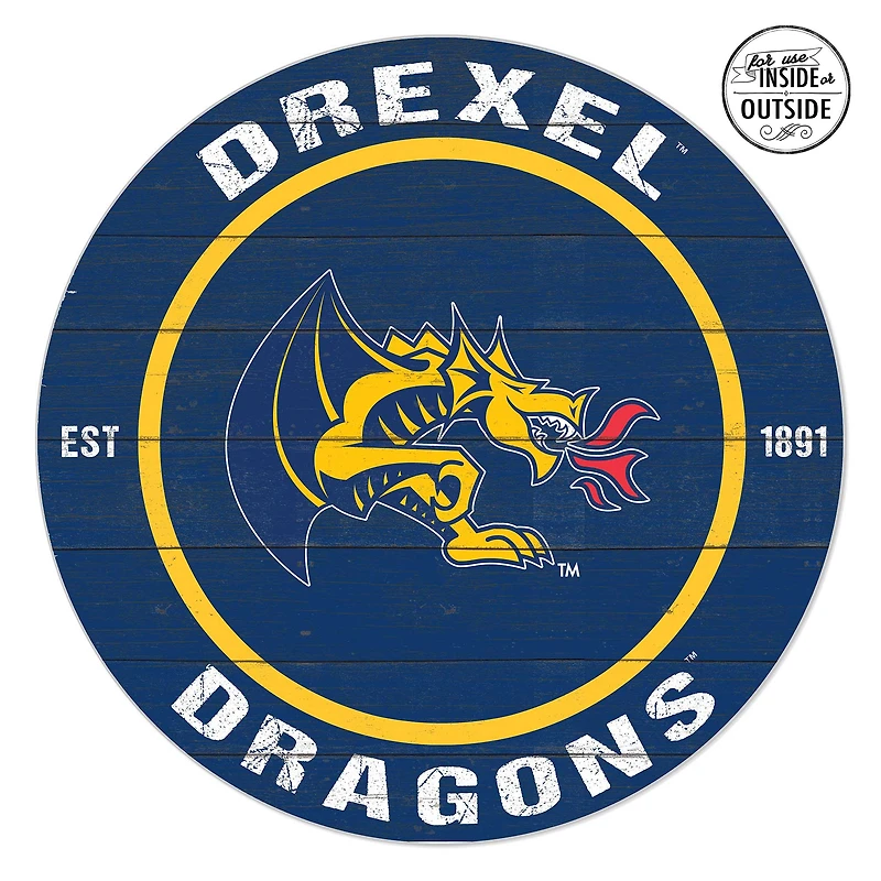 Drexel Dragons 20" x 20" Indoor/Outdoor Circle Sign