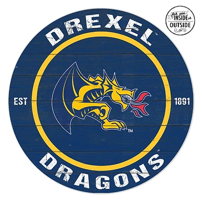 Drexel Dragons 20" x 20" Indoor/Outdoor Circle Sign