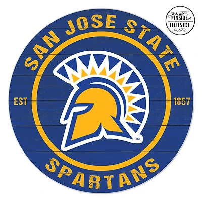 San Jose State Spartans 20" x 20" Indoor/Outdoor Circle Sign