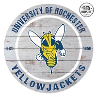 Rochester Yellow Jackets 20'' x 20'' Indoor/Outdoor Weathered Circle Sign