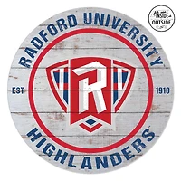 Radford Highlanders 20'' x 20'' Indoor/Outdoor Weathered Circle Sign
