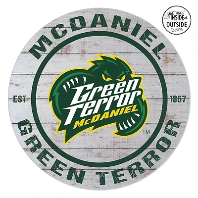 McDaniel Green Terror 20'' x 20'' Indoor/Outdoor Weathered Circle Sign
