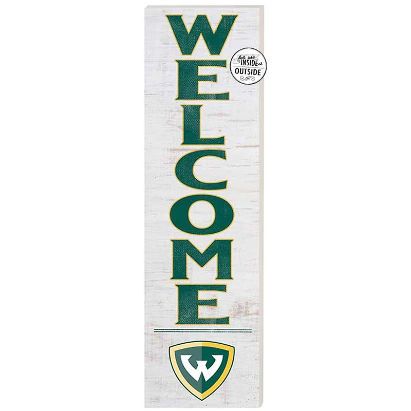 Wayne State Warriors 10'' x 35'' Indoor/Outdoor Welcome Sign