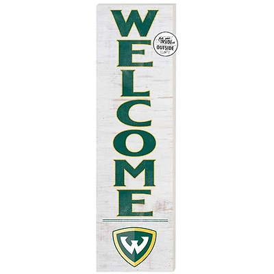 Wayne State Warriors 10'' x 35'' Indoor/Outdoor Welcome Sign