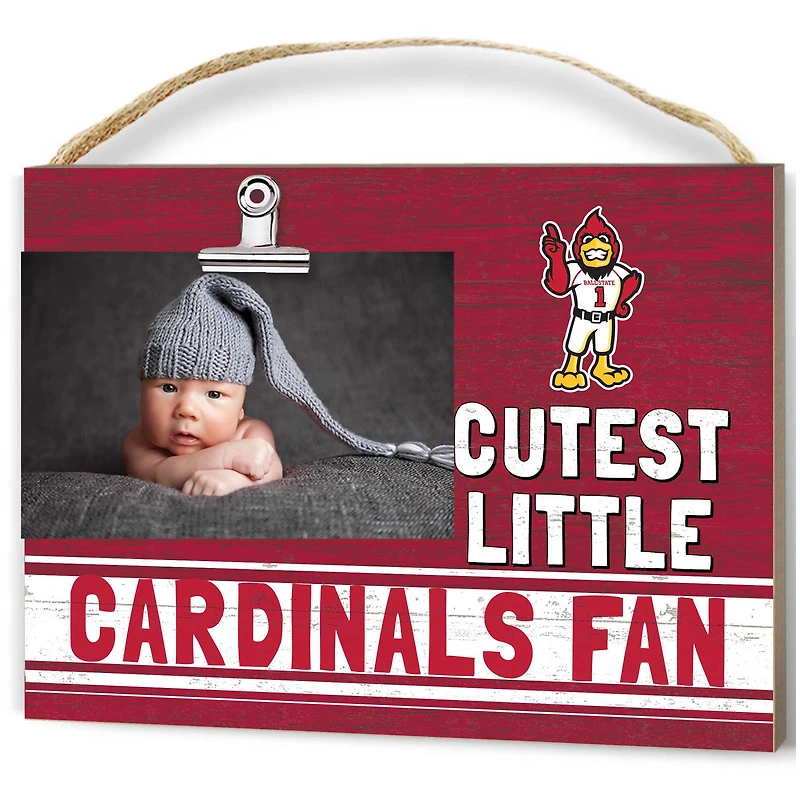 Ball State Cardinals 8" x 10" Cutest Little Team Logo Clip Photo Frame