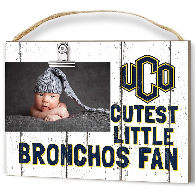 Central Oklahoma Bronchos 16" x 22" Cutest Little Weathered Logo Frame
