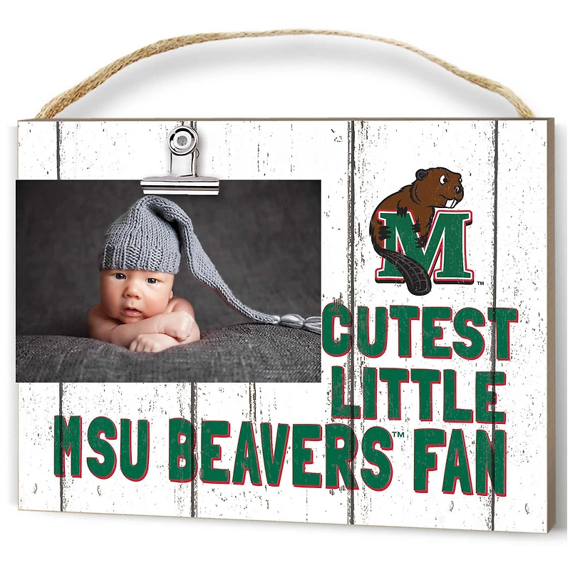 Minot State Beavers 16" x 22" Cutest Little Weathered Logo Frame