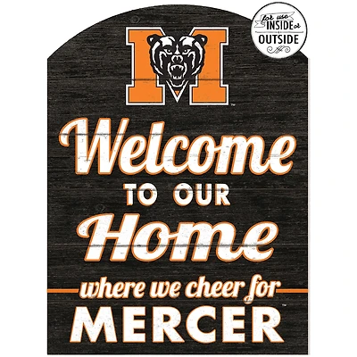 Mercer Bears 16'' x 22'' Indoor/Outdoor Marquee Sign