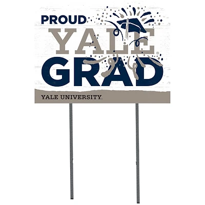 Yale Bulldogs 18'' x 24'' Proud Graduate Yard Sign
