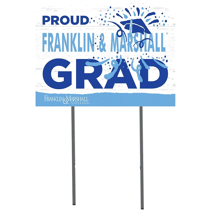 Franklin & Marshall Diplomats 18'' x 24'' Proud Graduate Yard Sign