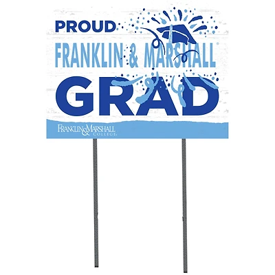 Franklin & Marshall Diplomats 18'' x 24'' Proud Graduate Yard Sign
