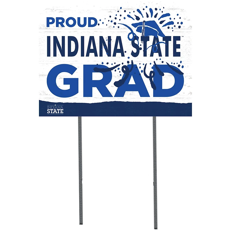 Indiana State Sycamores 18'' x 24'' Proud Graduate Yard Sign