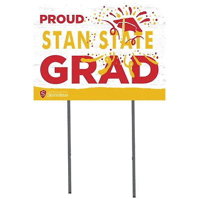 Cal State Stanislaus Warriors 18'' x 24'' Proud Graduate Yard Sign