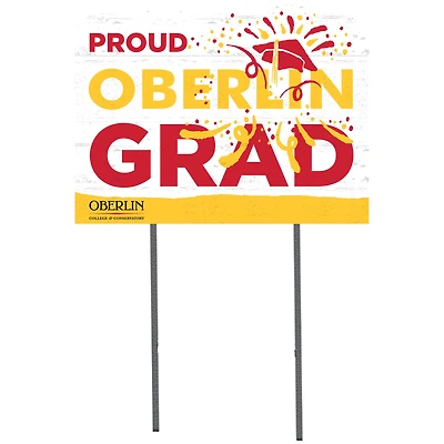 Oberlin Yeomen 18'' x 24'' Proud Graduate Yard Sign