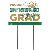 Culinary Institute of America Steels 18'' x 24'' Proud Graduate Yard Sign