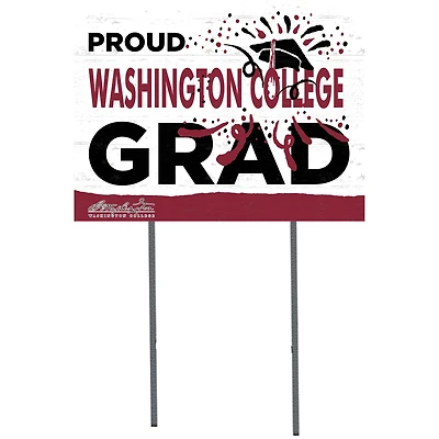 Washington College Shoremen 18'' x 24'' Proud Graduate Yard Sign
