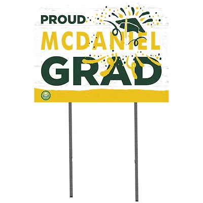 McDaniel Green Terror 18'' x 24'' Proud Graduate Yard Sign