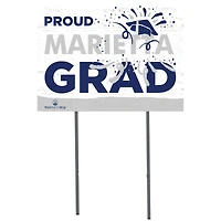 Marietta College Pioneers 18'' x 24'' Proud Graduate Yard Sign