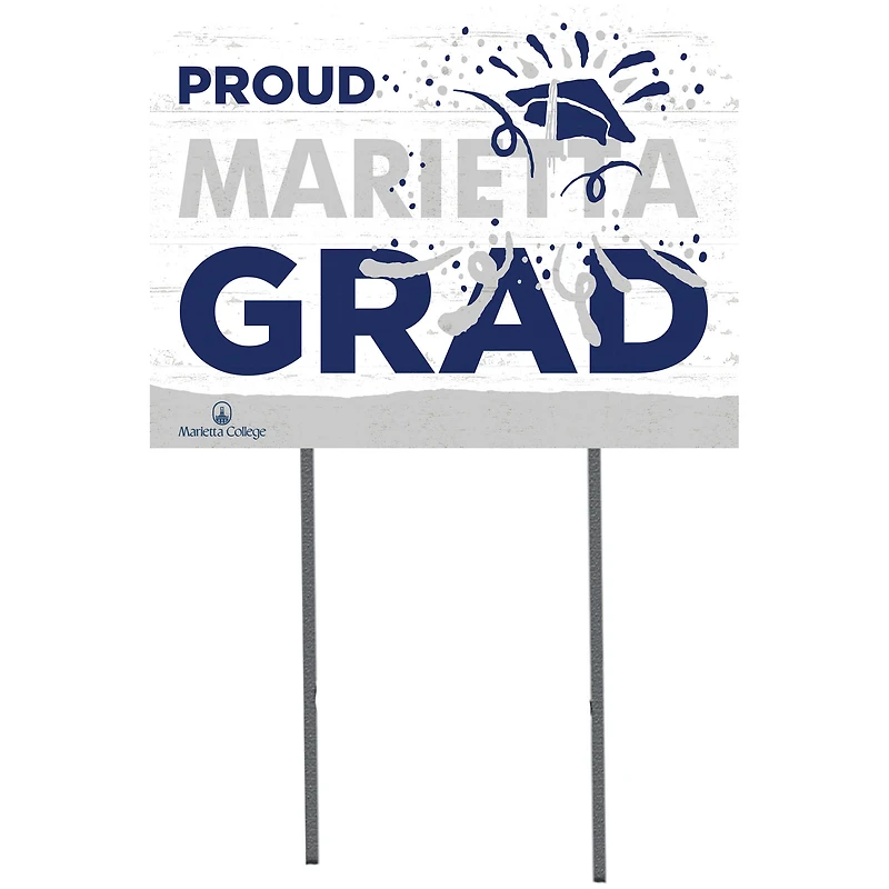 Marietta College Pioneers 18'' x 24'' Proud Graduate Yard Sign