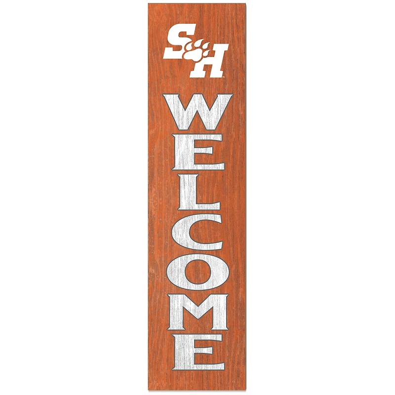 Sam Houston State Bearkats 12'' x 48'' Outdoor Leaner Welcome Sign