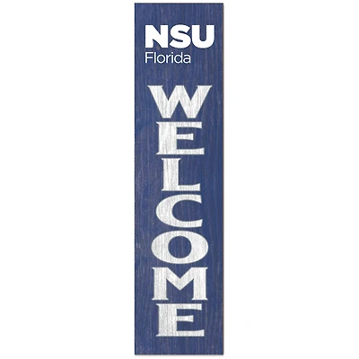 Nova Southeastern Sharks 12'' x 48'' Outdoor Leaner Welcome Sign
