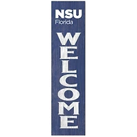 Nova Southeastern Sharks 12'' x 48'' Outdoor Leaner Welcome Sign