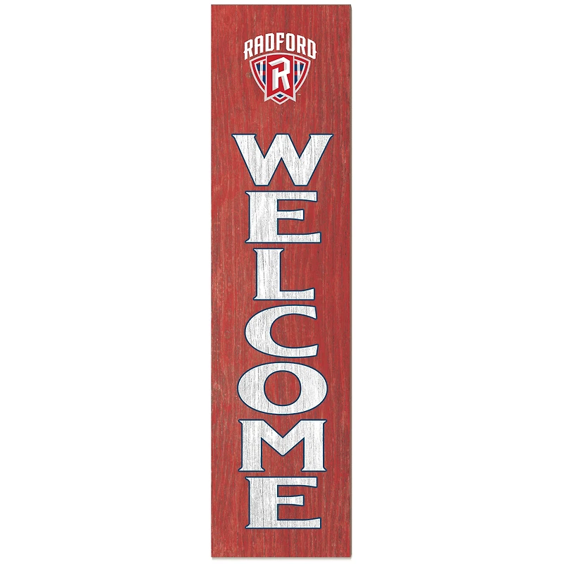 Radford Highlanders 12'' x 48'' Outdoor Leaner Welcome Sign