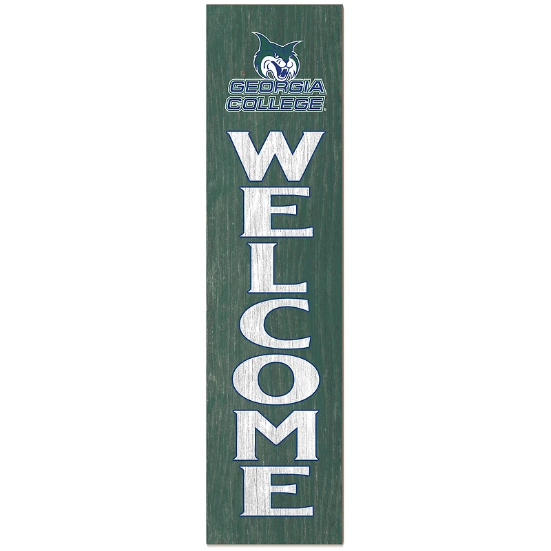 Georgia College Bobcats 12'' x 48'' Outdoor Leaner Welcome Sign