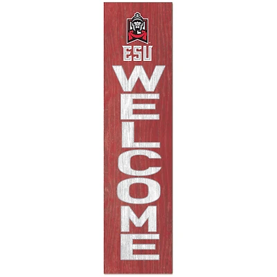 East Stroudsburg Warriors 12'' x 48'' Outdoor Leaner Welcome Sign