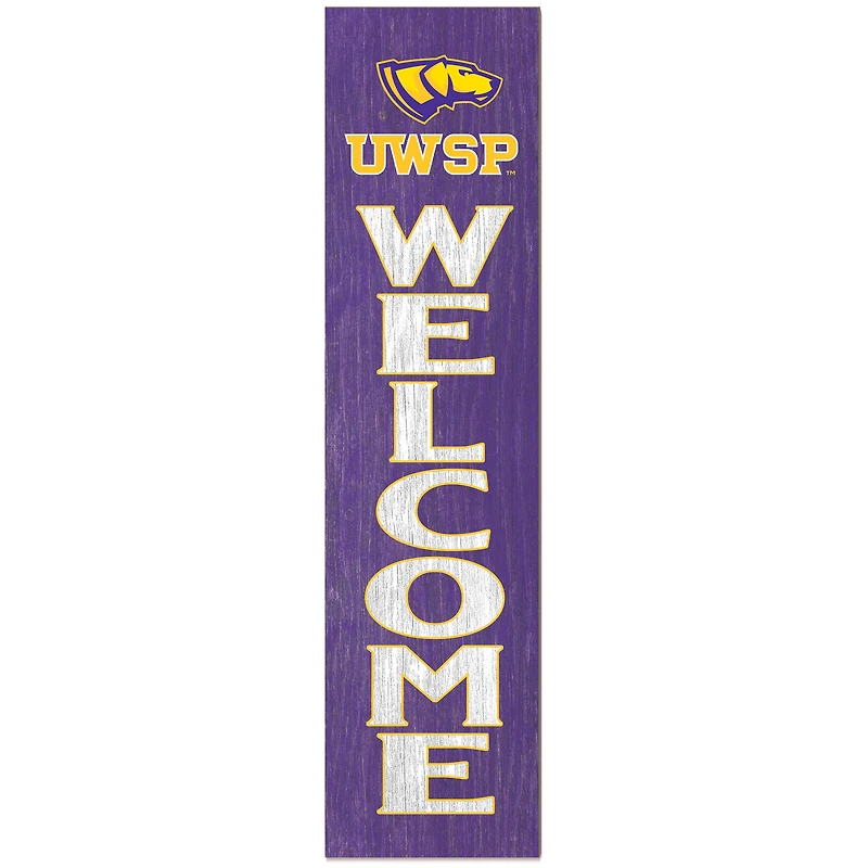 Wisconsin-Stevens Point Pointers 12'' x 48'' Outdoor Leaner Welcome Sign