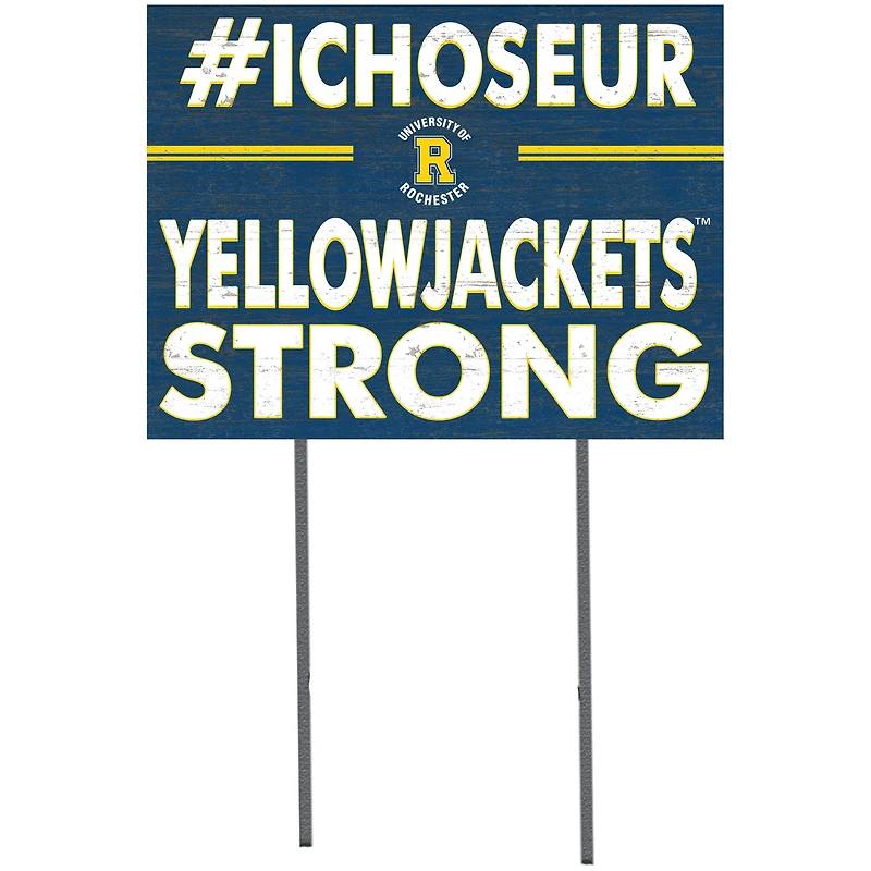 Rochester Yellow Jackets 18'' x 24'' I Chose Lawn Sign