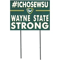 Wayne State Warriors 18'' x 24'' I Chose Lawn Sign