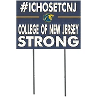 College of New Jersey Lions 18'' x 24'' I Chose Lawn Sign