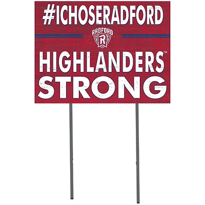 Radford Highlanders 18'' x 24'' I Chose Lawn Sign