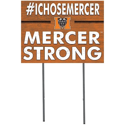 Mercer Bears 18'' x 24'' I Chose Lawn Sign