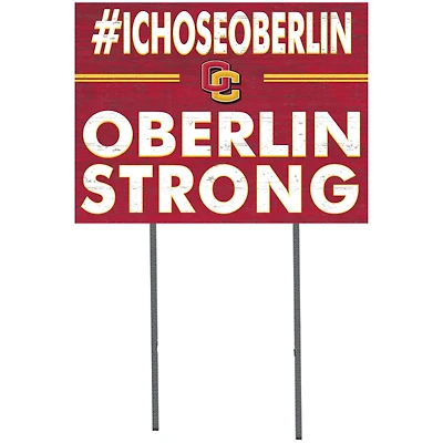 Oberlin Yeomen 18'' x 24'' I Chose Lawn Sign