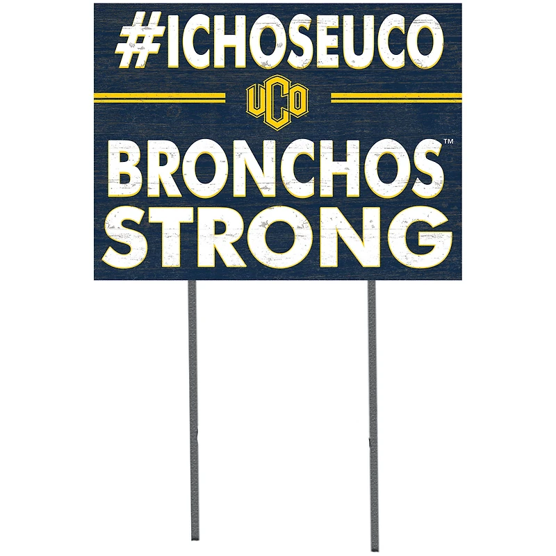 Central Oklahoma Bronchos 18'' x 24'' I Chose Lawn Sign