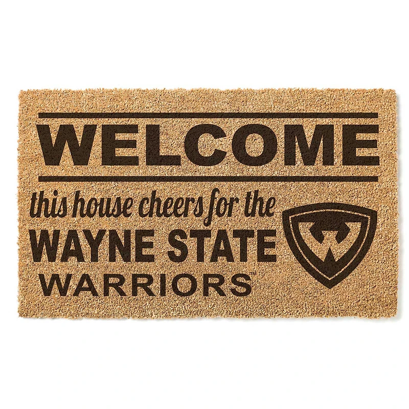 Wayne State Warriors 18" x 30" Welcome Doormat