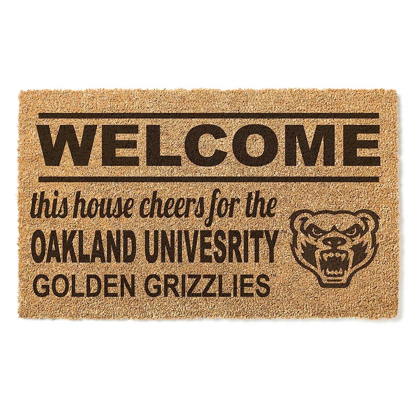 Oakland Golden Grizzlies 18" x 30" Welcome Doormat