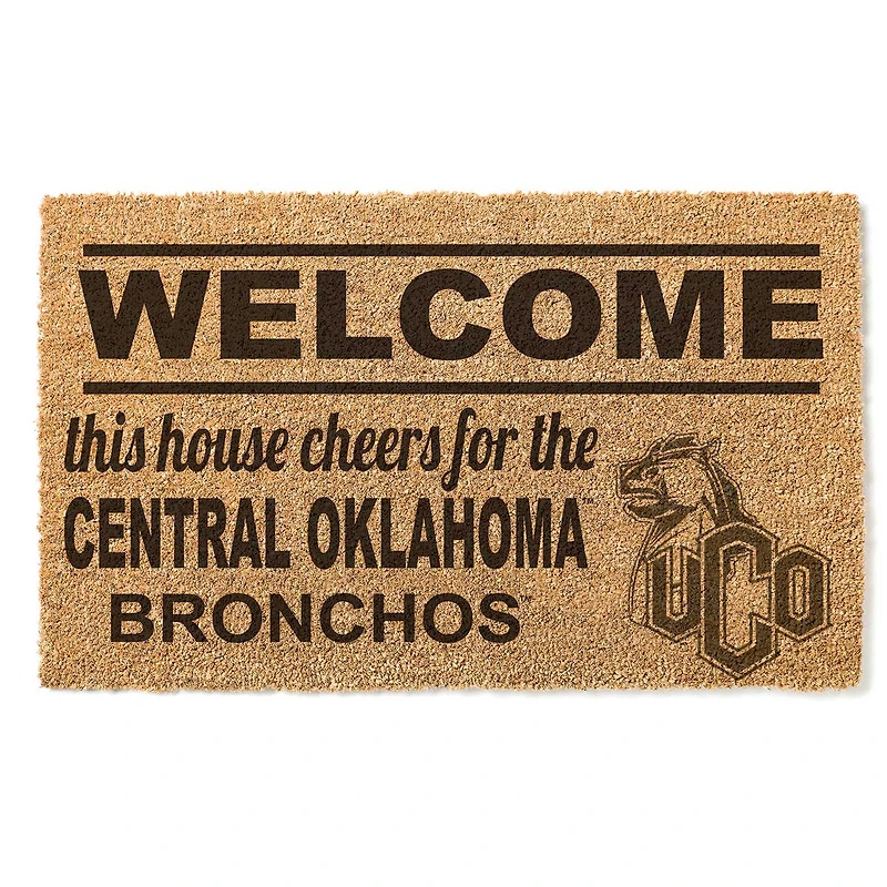 Central Oklahoma Bronchos 18" x 30" Welcome Doormat