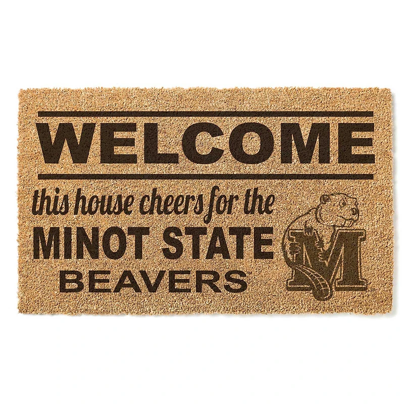 Minot State Beavers 18" x 30" Welcome Doormat