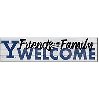 Yale Bulldogs 10'' x 40'' Friends & Family Welcome Sign