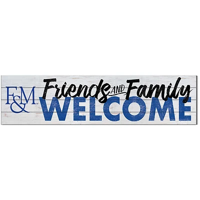 Franklin & Marshall Diplomats 10'' x 40'' Friends & Family Welcome Sign